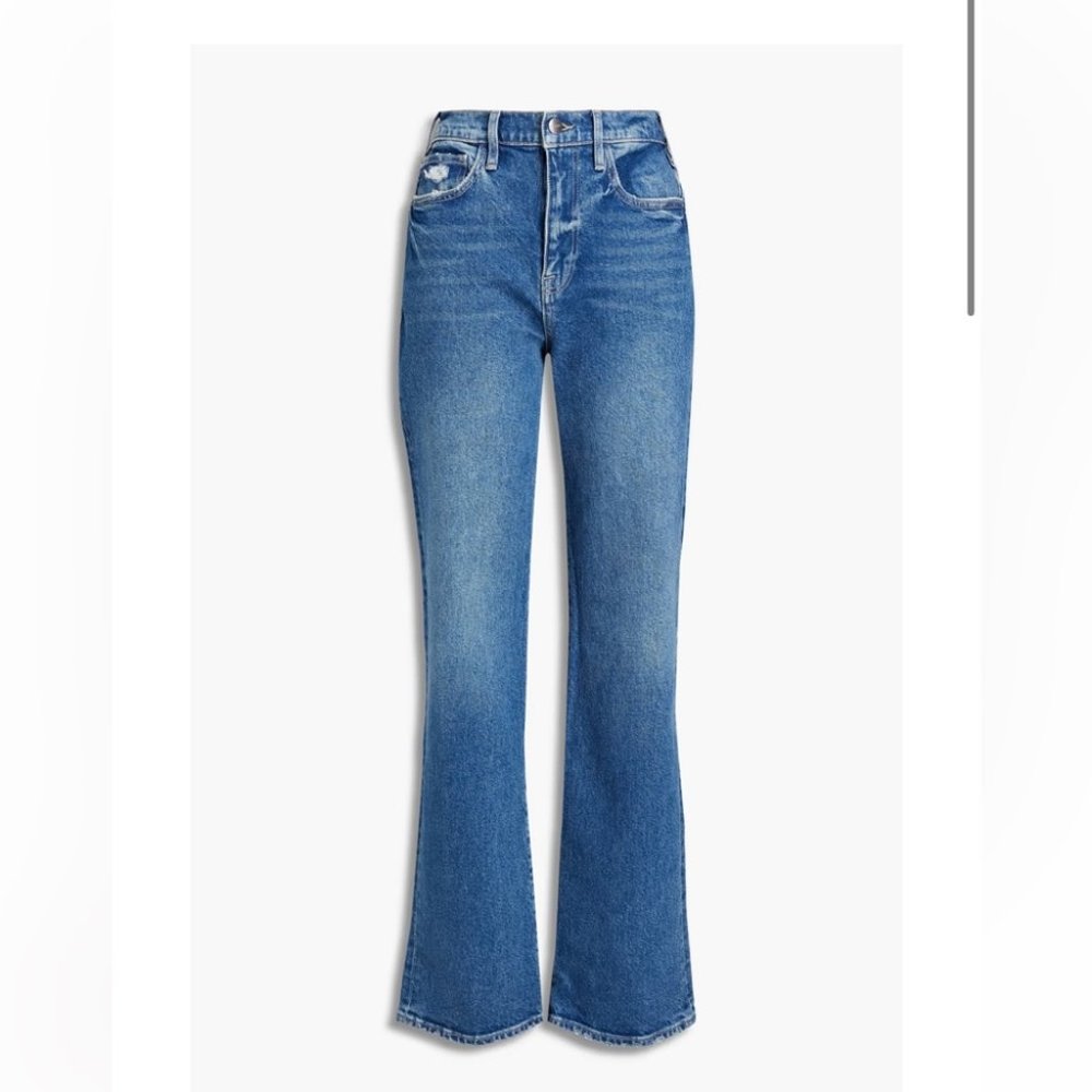 Frame Denim Blue Straight Leg Jeans - Picture 4 of 7